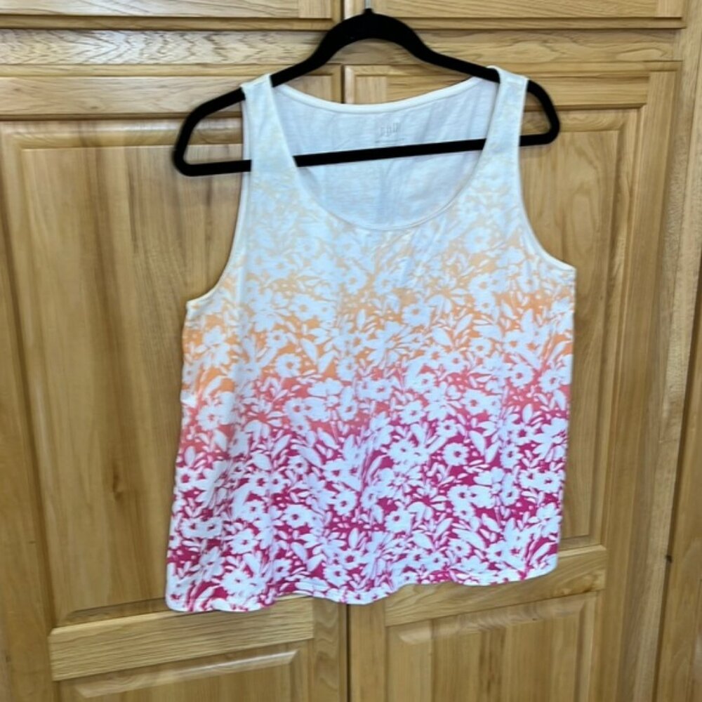 J.Jill floral A-line tank size L